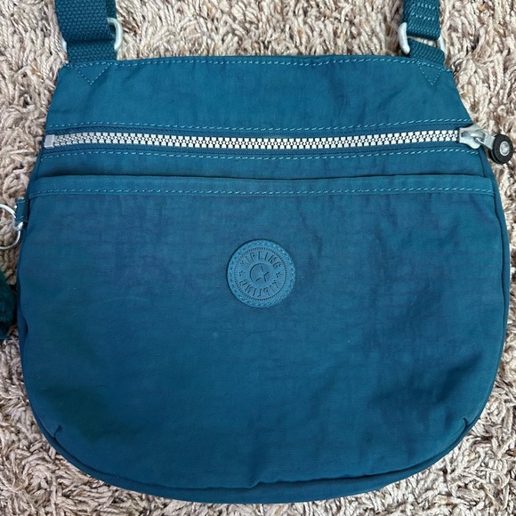 Kipling Crossbody Bag in Dark Teal With Gorilla Keychain - Picture 3 of 9